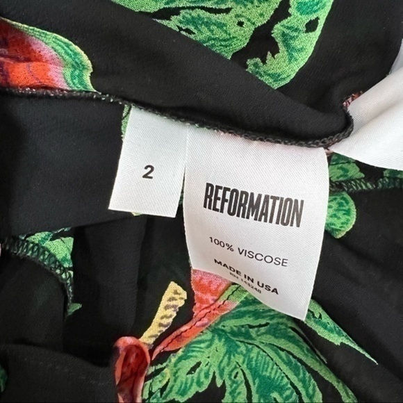 Reformation Womens Button Front Hydrangea Midi Dress size XS - Picture 13 of 16